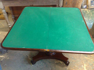 Restored Card Table - Antique Restoration