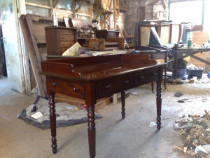 Regency Pembroke table which had leafs missing so it was
converted into a serving table.
